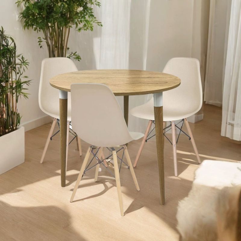 EKONOMODO - Juego de Comedor para 4 Personas (Comedor + 4 Sillas) Lizz  Ekonomodo 