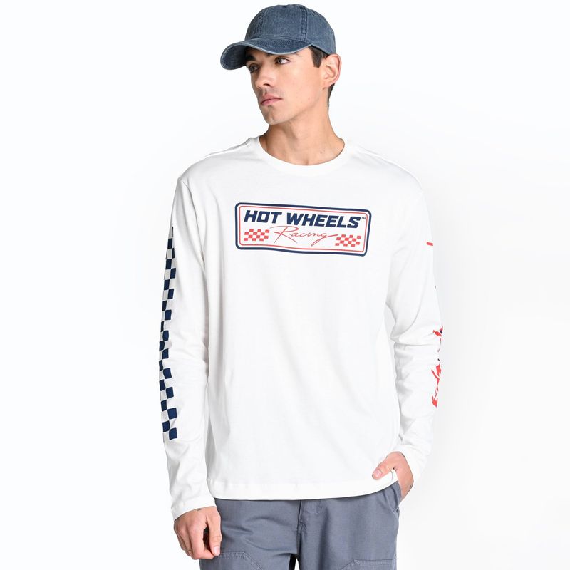 BEARCLIFF - Camiseta Hombre Manga larga con Logo de Algodón Bearcliff
