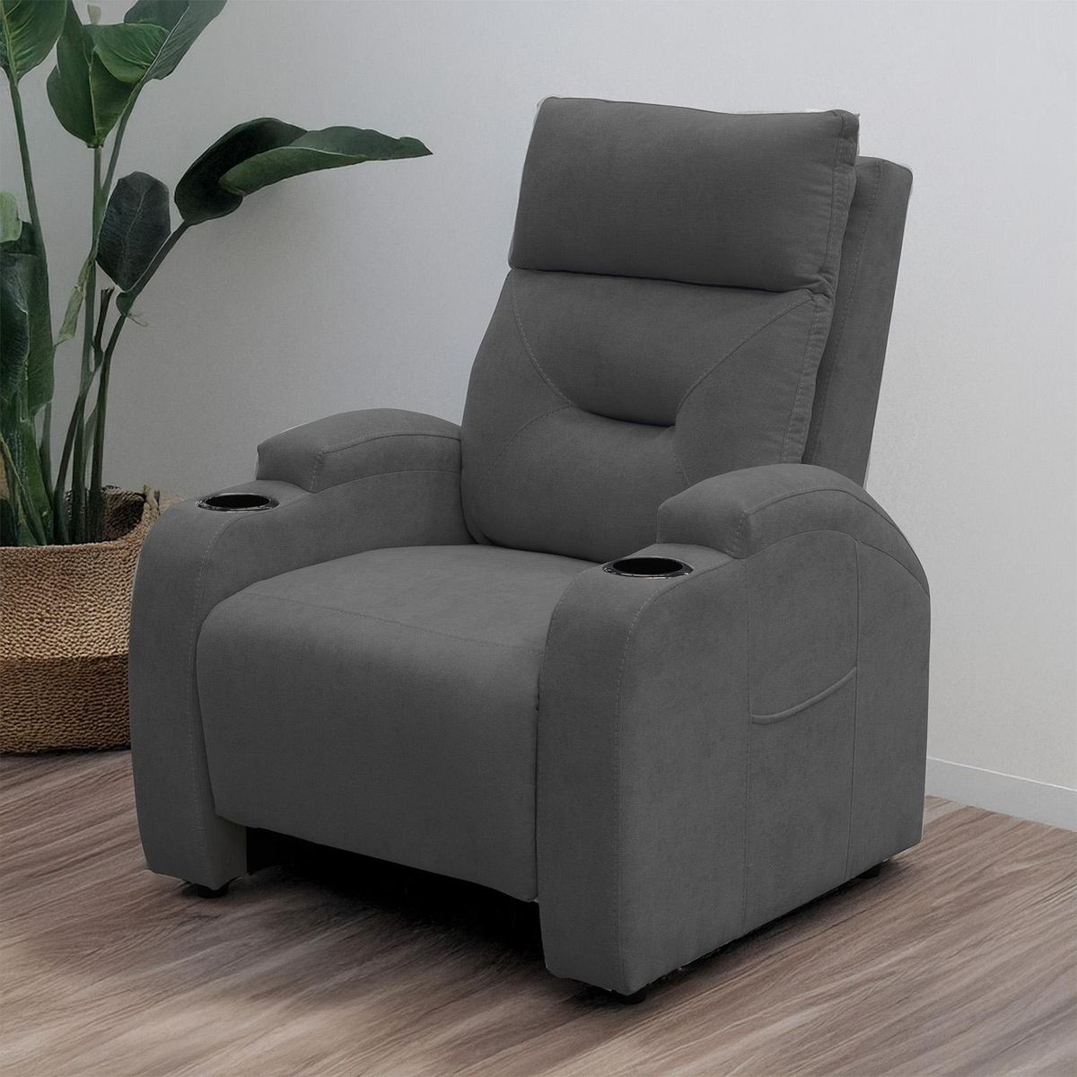 ELITE LIVING - Silla reclinable LOGAN 1 puesto Tela