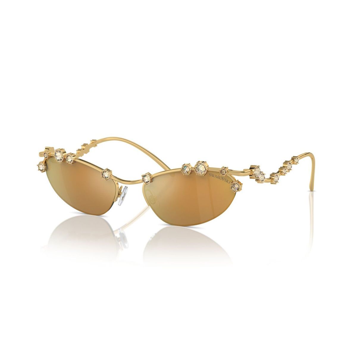 SWAROVSKI - Gafas De Sol Swarovski Gold Brown Mirror Gold