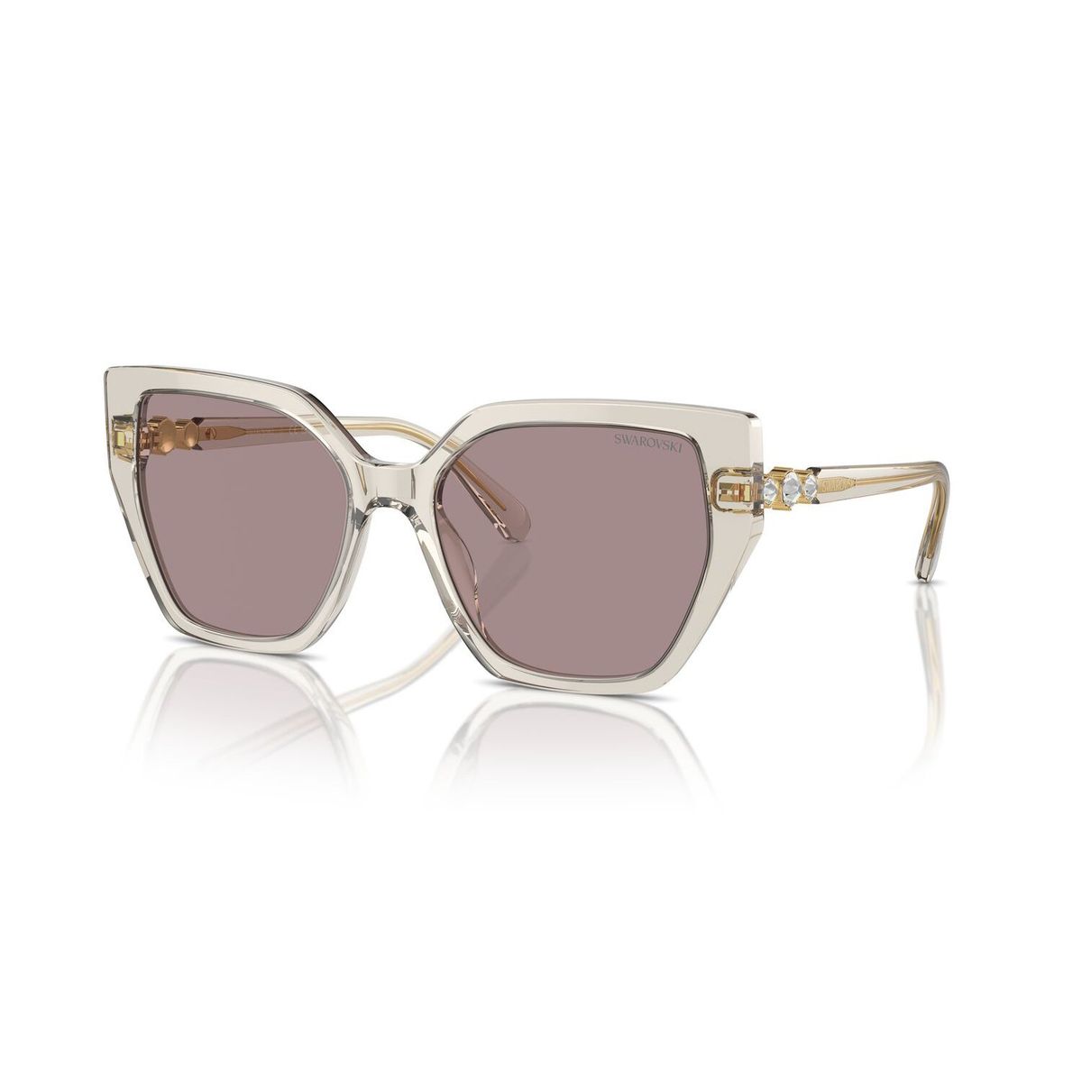 SWAROVSKI - Gafas De Sol Swarovski Transparent Beige Violet