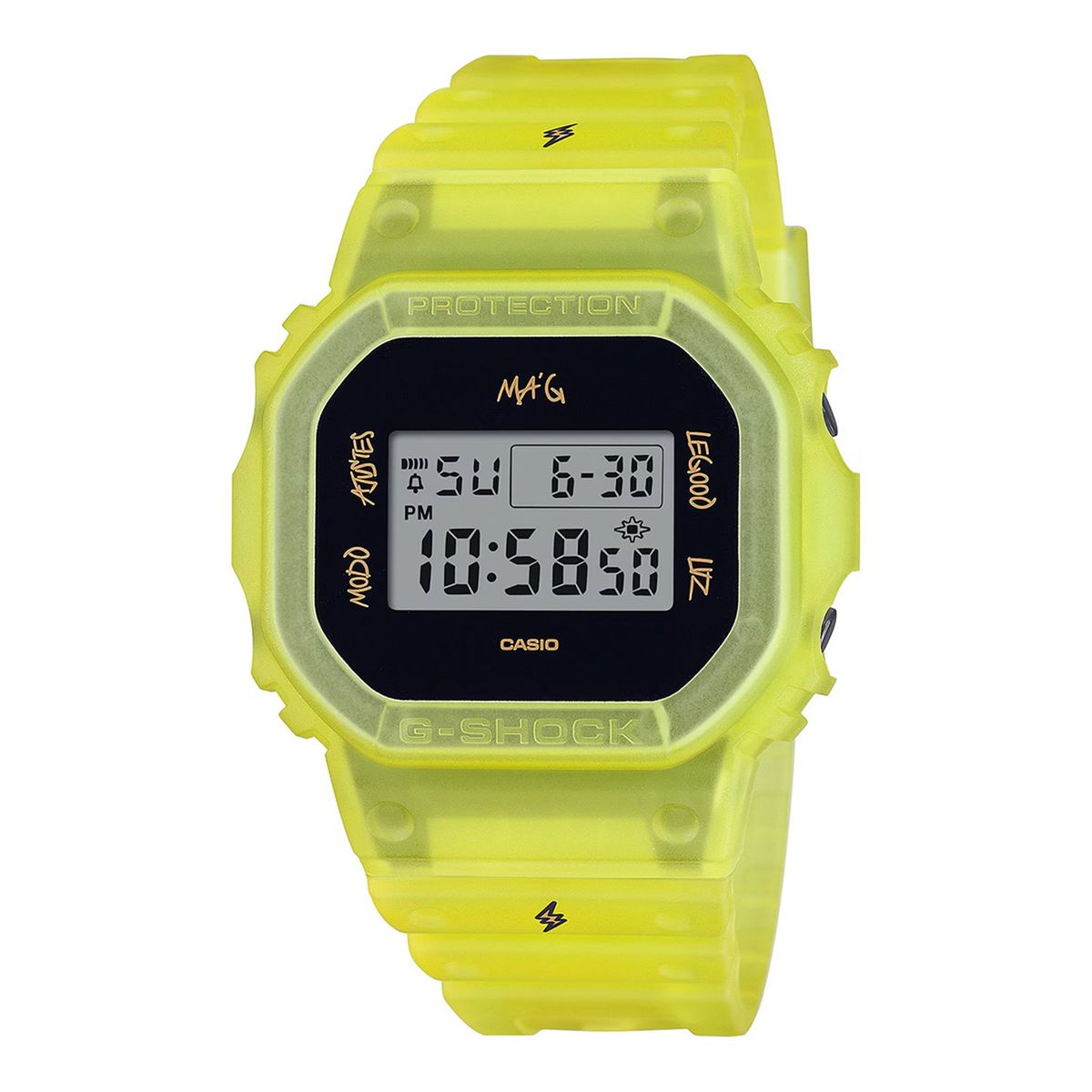 CASIO - Reloj Hombre G-Shock J Balvin 2 Pulsos Intercambiables DWE-5600JB-1A9DR