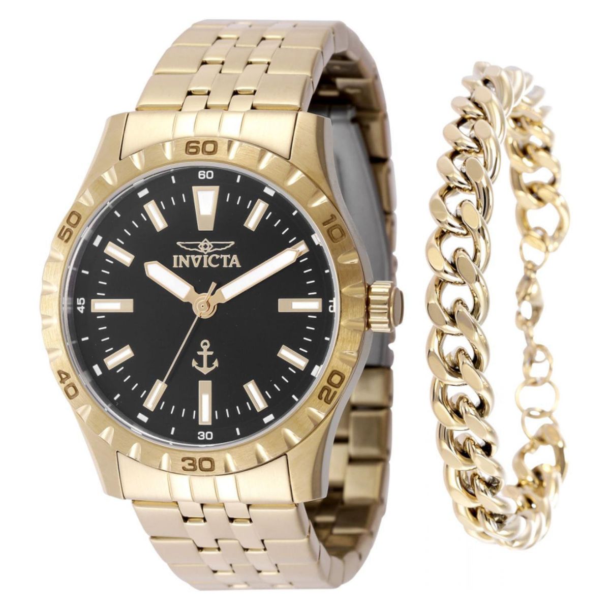 INVICTA - Reloj Invicta Hombre Ocean Voyage . Reloj Acero inoxidable Dorado