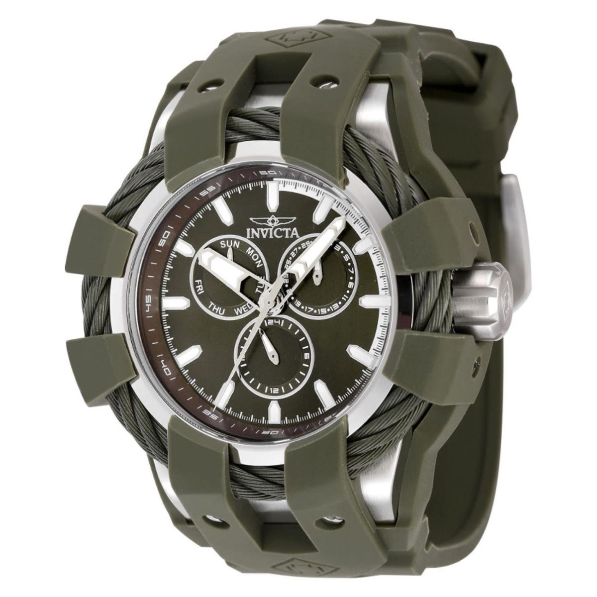 INVICTA - Reloj Invicta Hombre Bolt . Reloj Silicona Verde