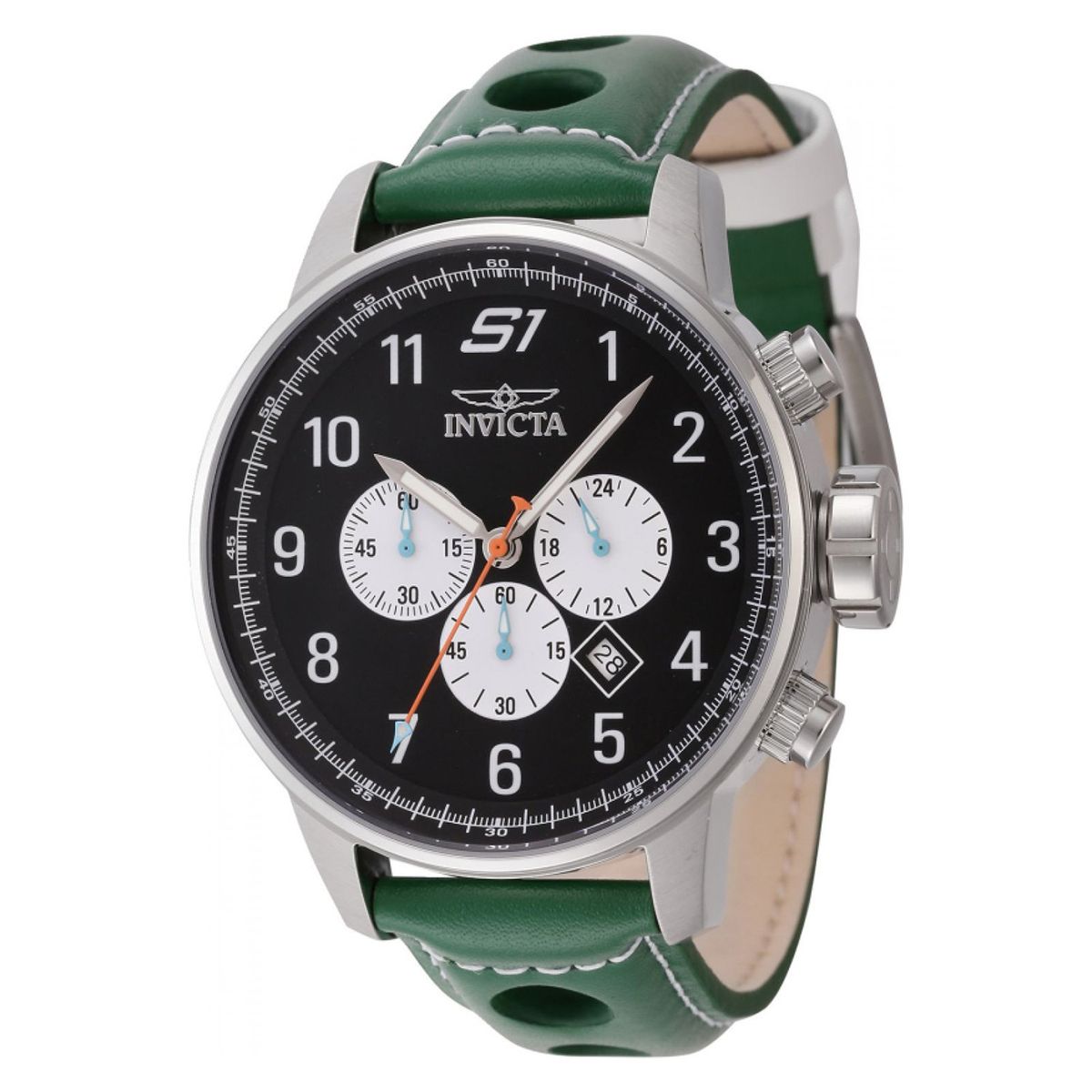 INVICTA - Reloj Invicta Hombre S1 Rally . Reloj Cuero Verde