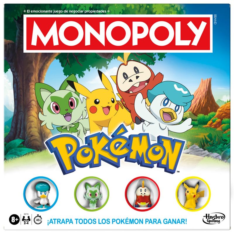 HASBRO - Juego de Mesa Monopoly Edición Pokémon