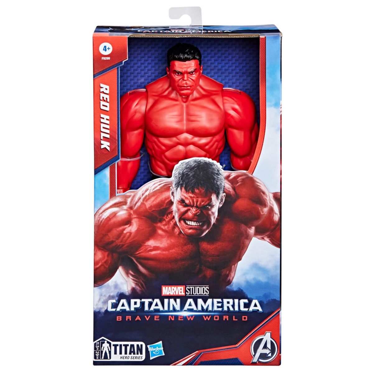 MARVEL - Figura de Acción Marvel Captain America Brave New World Titan Hero Series Hulk Rojo