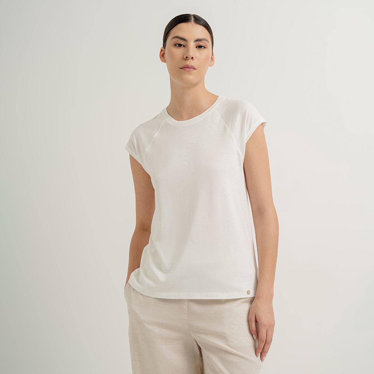 PUNTO BLANCO - Camiseta de pijama Mujer Medio Manga corta Algodón Punto Blanco