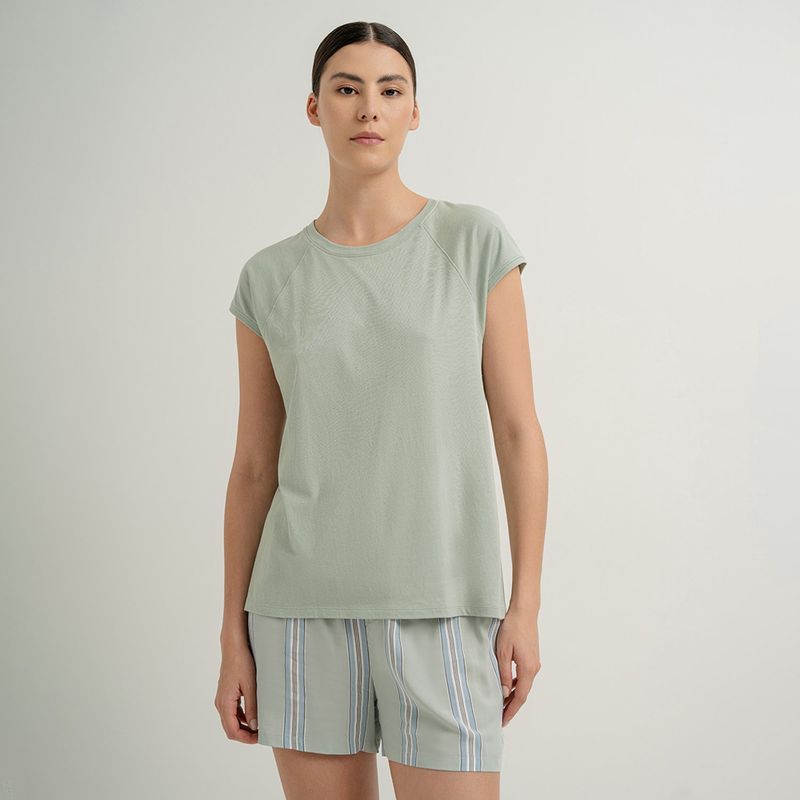 PUNTO BLANCO - Camiseta de pijama Mujer Medio Manga corta Algodón Punto Blanco