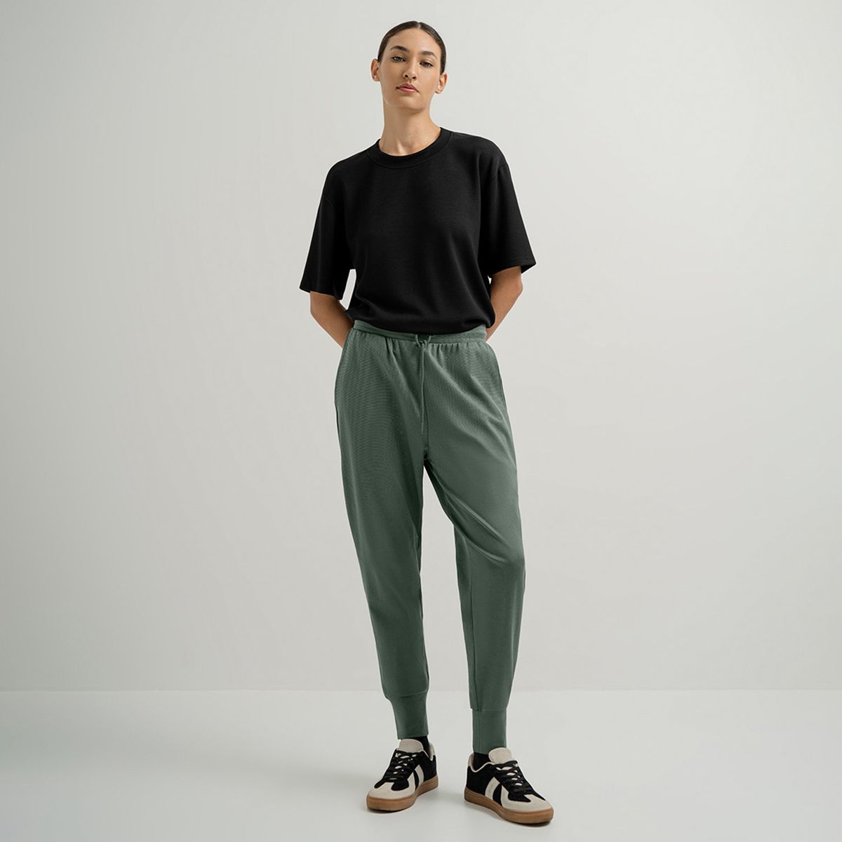 PUNTO BLANCO - Pantalón de pijama Mujer Largo Algodón Punto Blanco