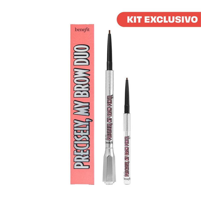 BENEFIT - Kit lápiz para cejas Full Size + lápiz para cejas Mini Size Benefit Precisely, My Brow Duo