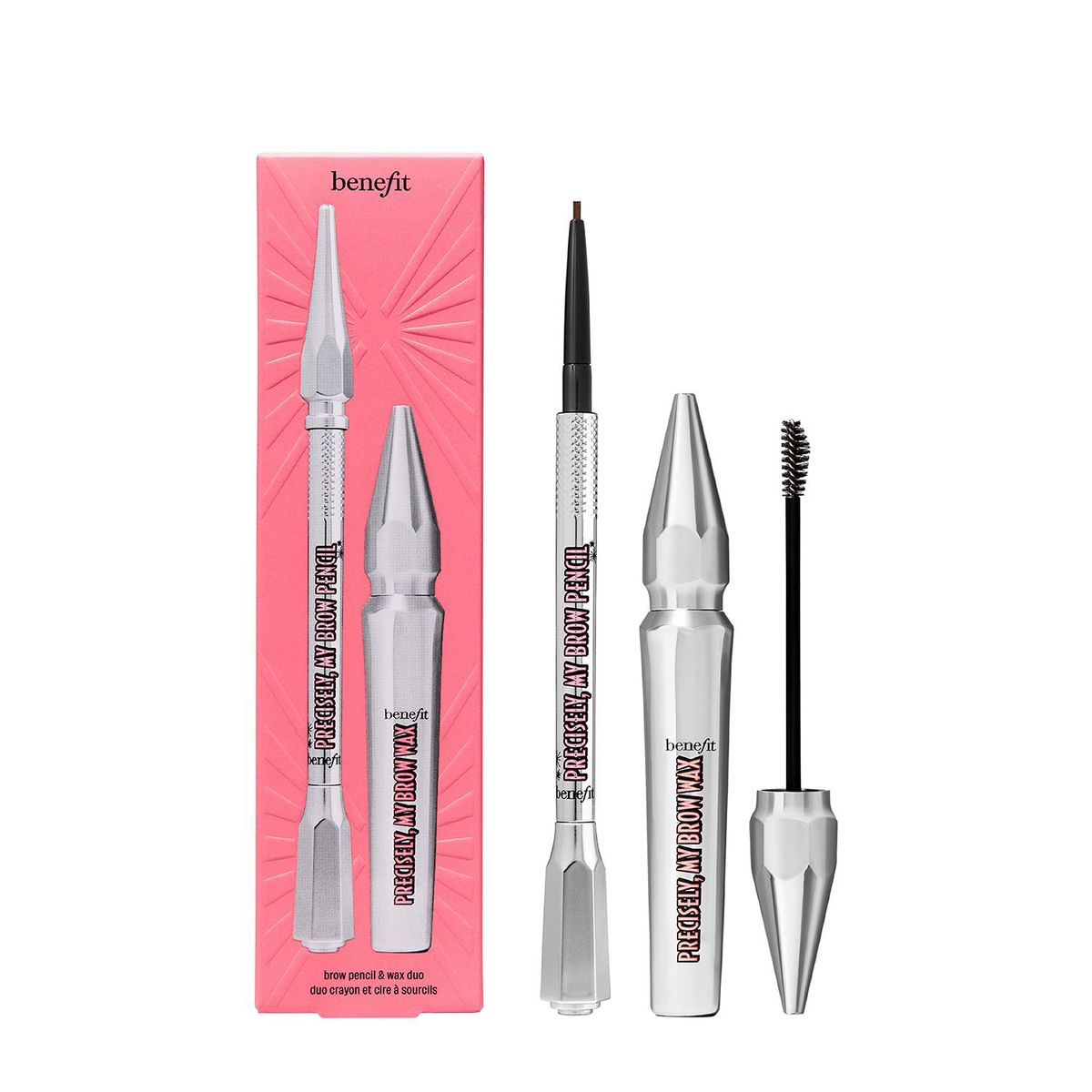 BENEFIT - Set de maquillaje rostro Kit lápiz de cejas + fijador de cejas con color Precisely, my brow pack Benefit 0.08 gr + 5 gr