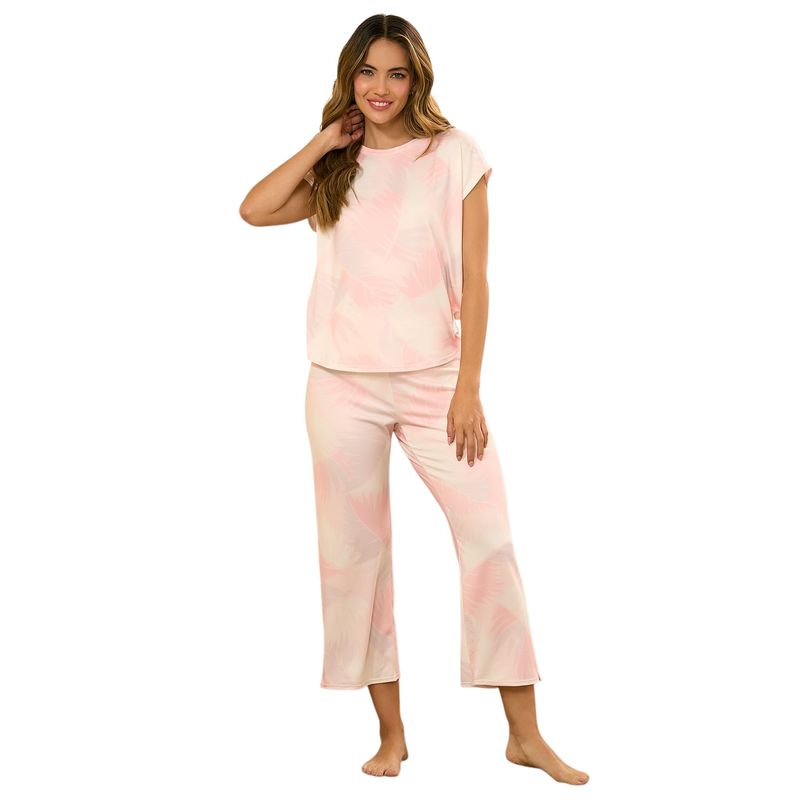  - Conjunto de pijama con pantalón Mujer Medio Manga corta PARISIEN