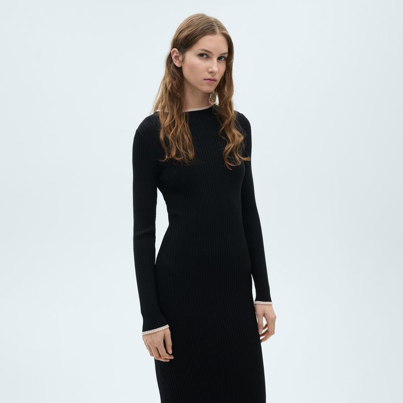 MANGO - Vestido Mujer Medio Mango 