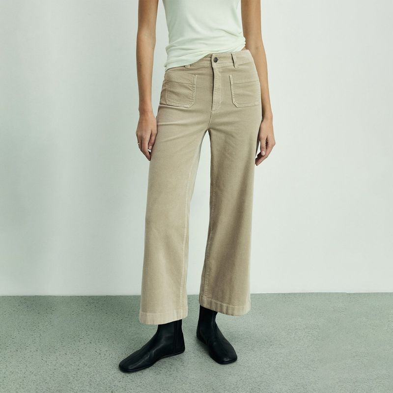 MANGO - Pantalón Culotte Mujer Tiro alto MANGO