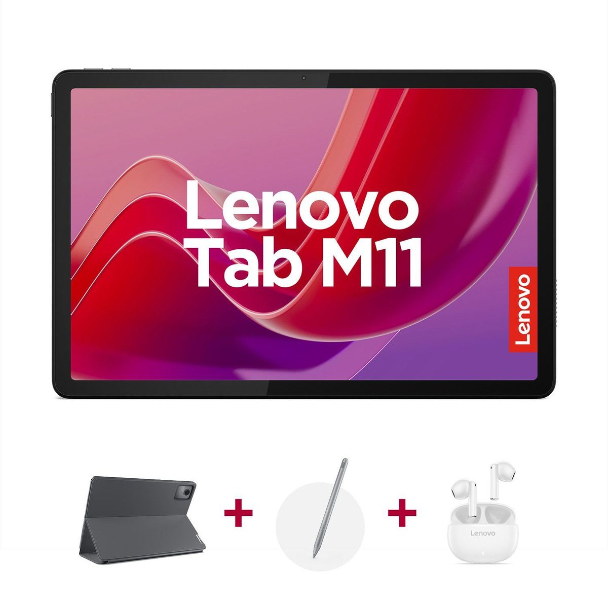 LENOVO - Tablet Lenovo M11 128GB | Incluye Protector, Lápiz y Aud | Pantalla 11 pulgadas | 8GB RAM | Camara Posterior 8MP | Camara Frontal 8MP 11 pulgadas 128 GB