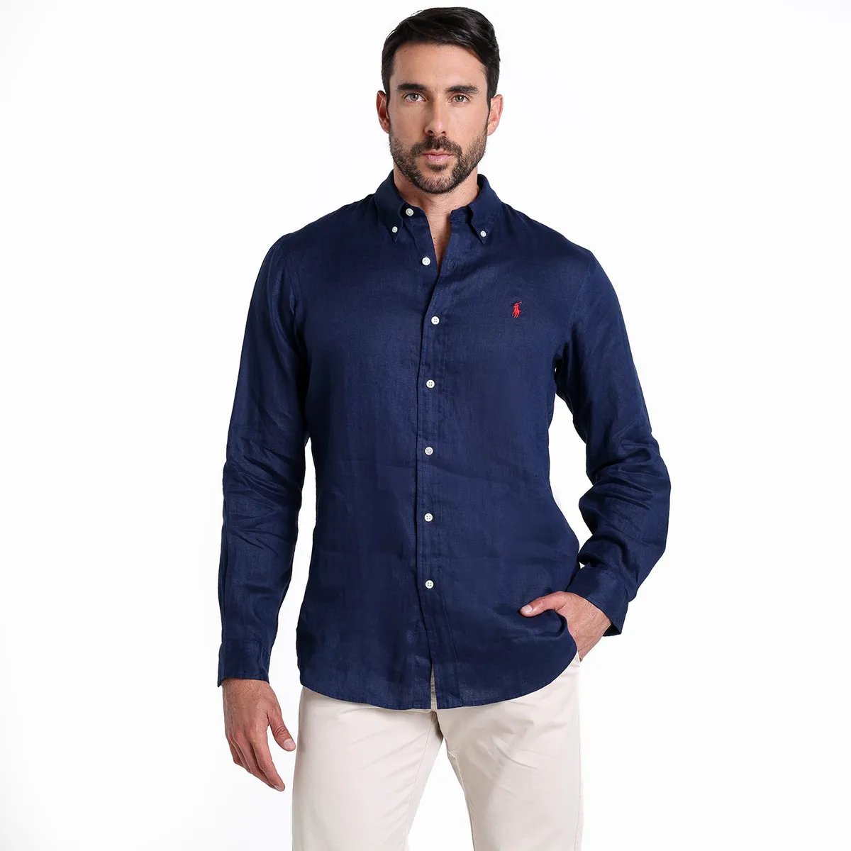 POLO RALPH LAUREN - Camisa Hombre Manga larga Custom fit Polo Ralph Lauren