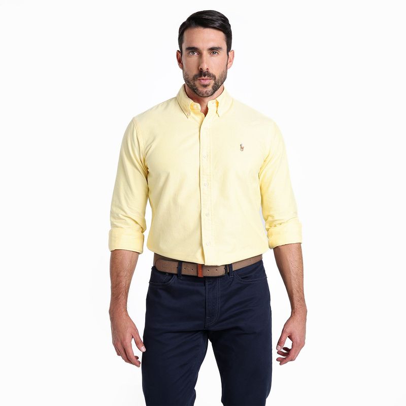 POLO RALPH LAUREN - Camisa Hombre Manga larga Custom Fit Polo Ralph Lauren
