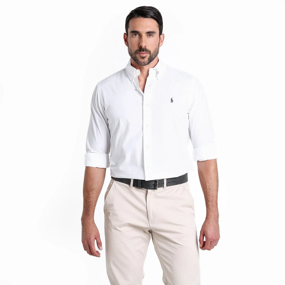 POLO RALPH LAUREN - Camisa Hombre Manga larga de Algodón Custom Fit Polo Ralph Lauren