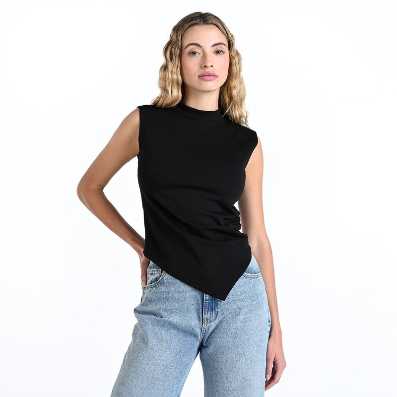 SYBILLA - Camiseta Mujer Sin mangas de Algodón Sybilla 