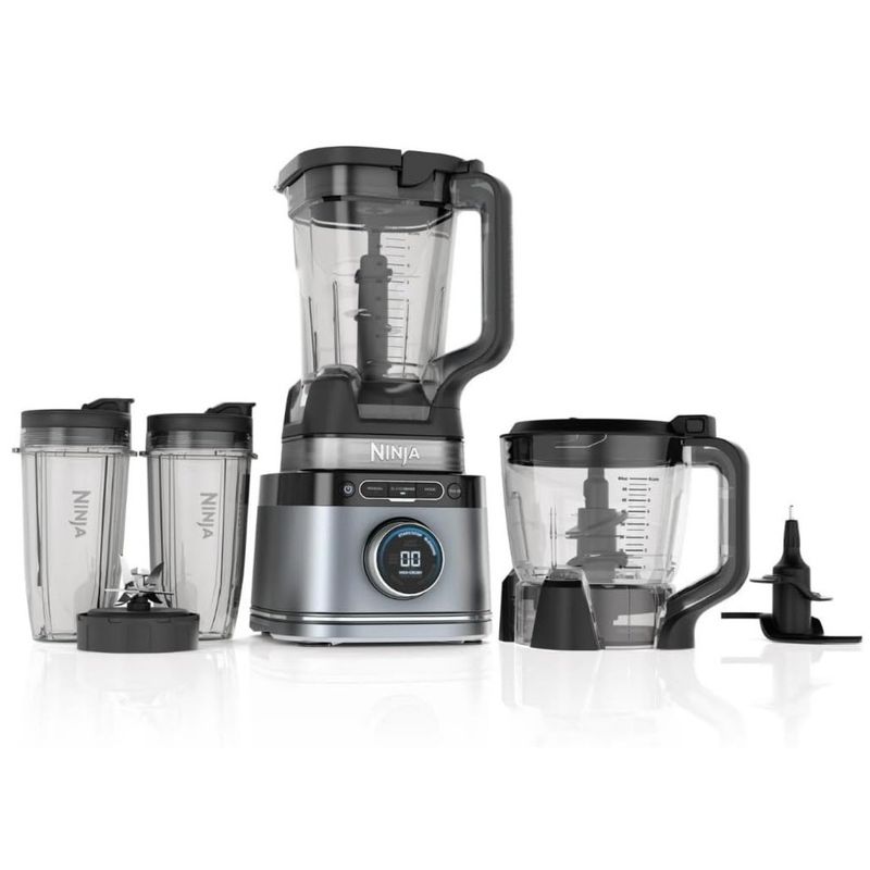 NINJA - Licuadora Ninja Detect Kitchen System Power Blender + procesador con tecnología BlendSense| TB400 1700 W 10 Velocidades