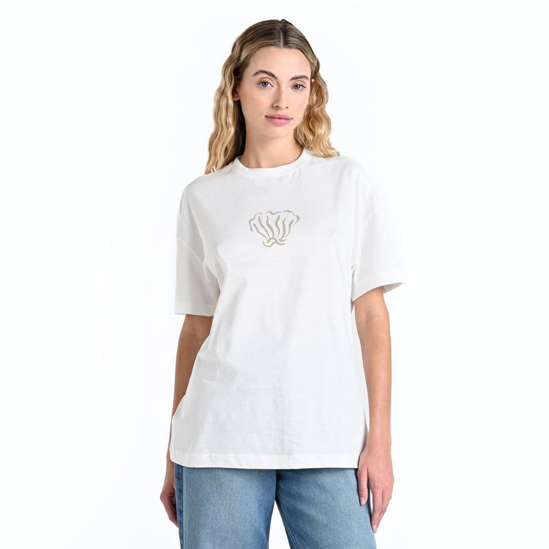 SYBILLA - Camiseta Mujer con Estampado Manga corta de Algodón Sybilla 