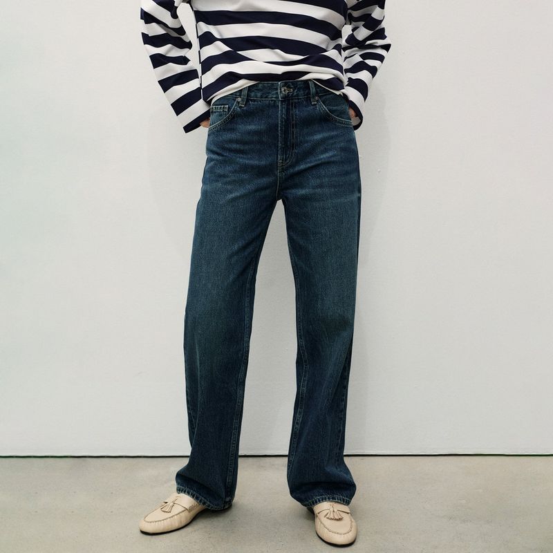 MANGO - Jean Recto Mujer Tiro medio MANGO