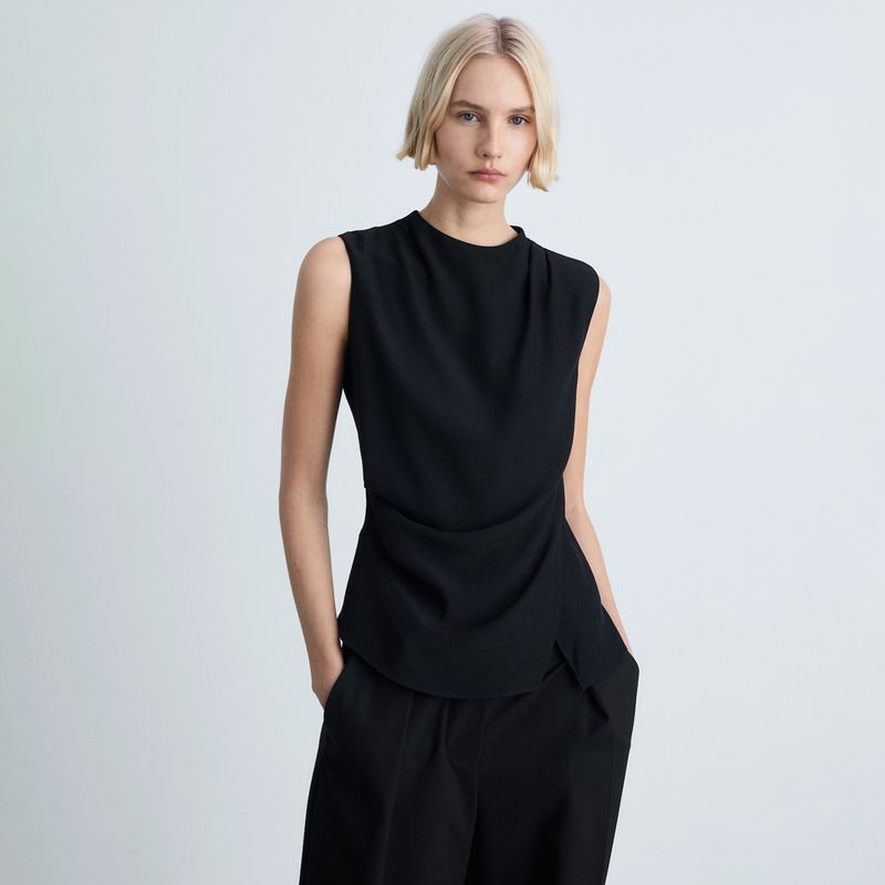 MANGO - Blusa Mujer Sin mangas Mango 