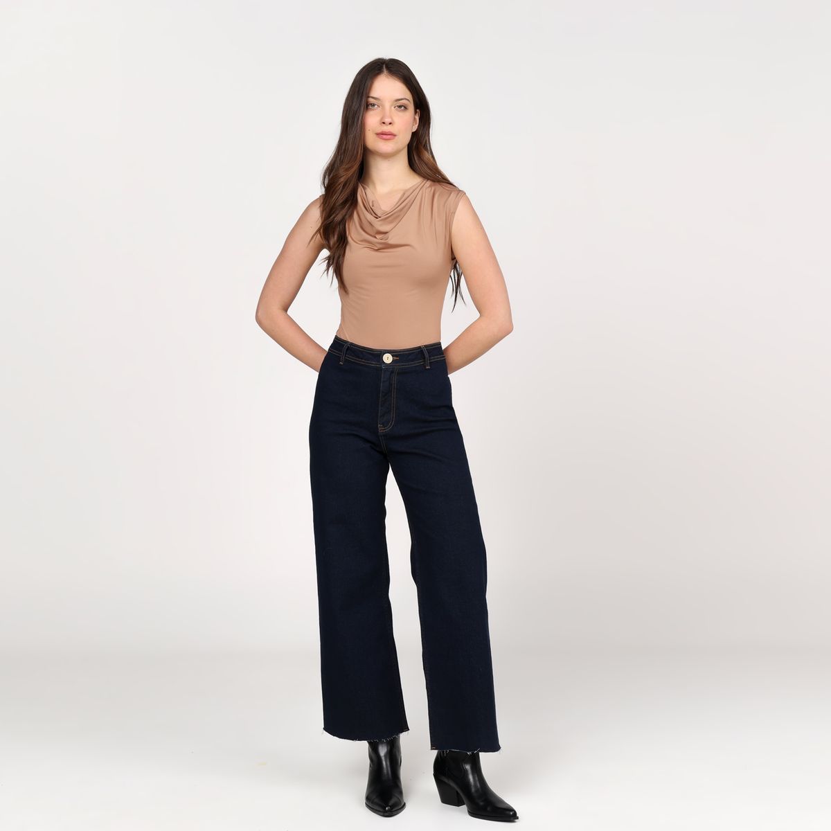 BASEMENT - Jean Marine Mujer Tiro medio Basement