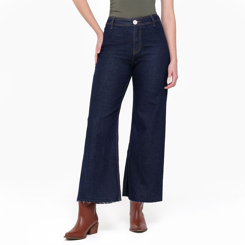 BASEMENT - Jean Culotte Mujer Tiro alto Basement