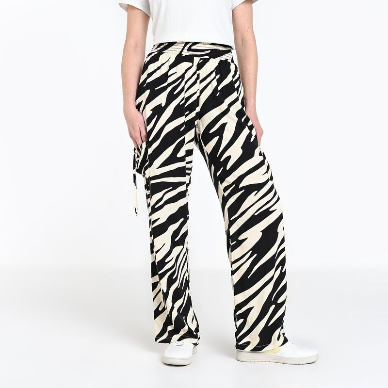 SOUTHLAND - Pantalón Wide leg Mujer Tiro alto Southland