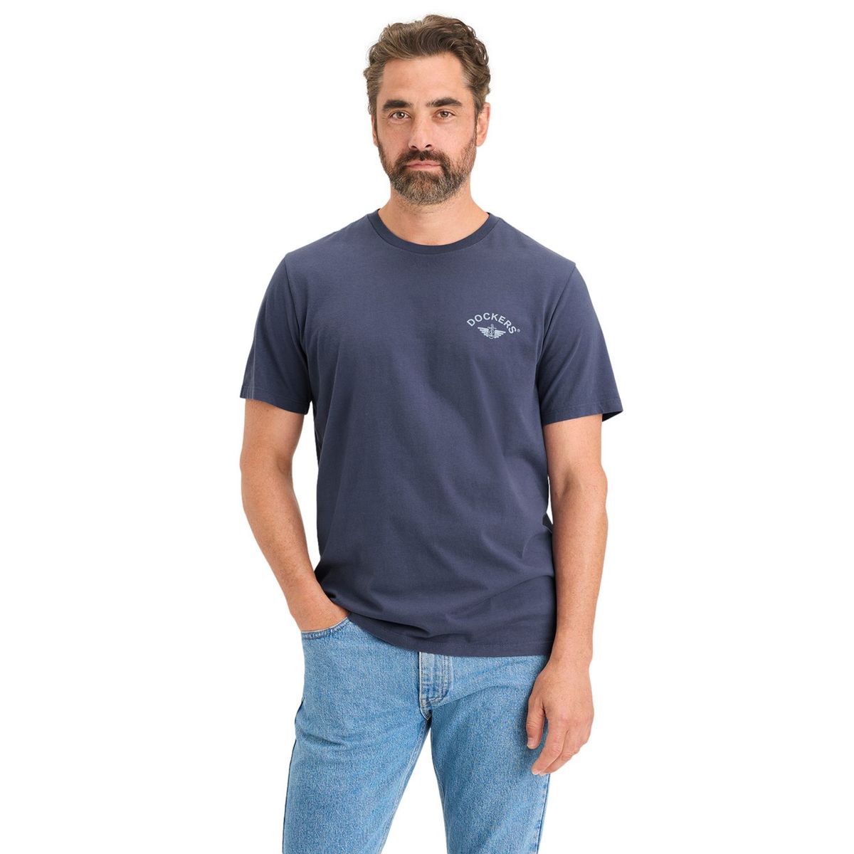 DOCKERS - Camiseta Hombre Manga corta de Algodón DOCKERS