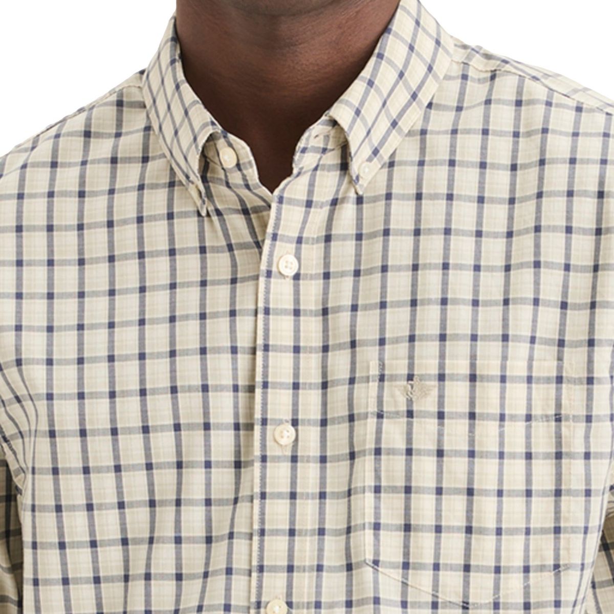 DOCKERS - Camisa Hombre Manga larga Recto de Algodón DOCKERS