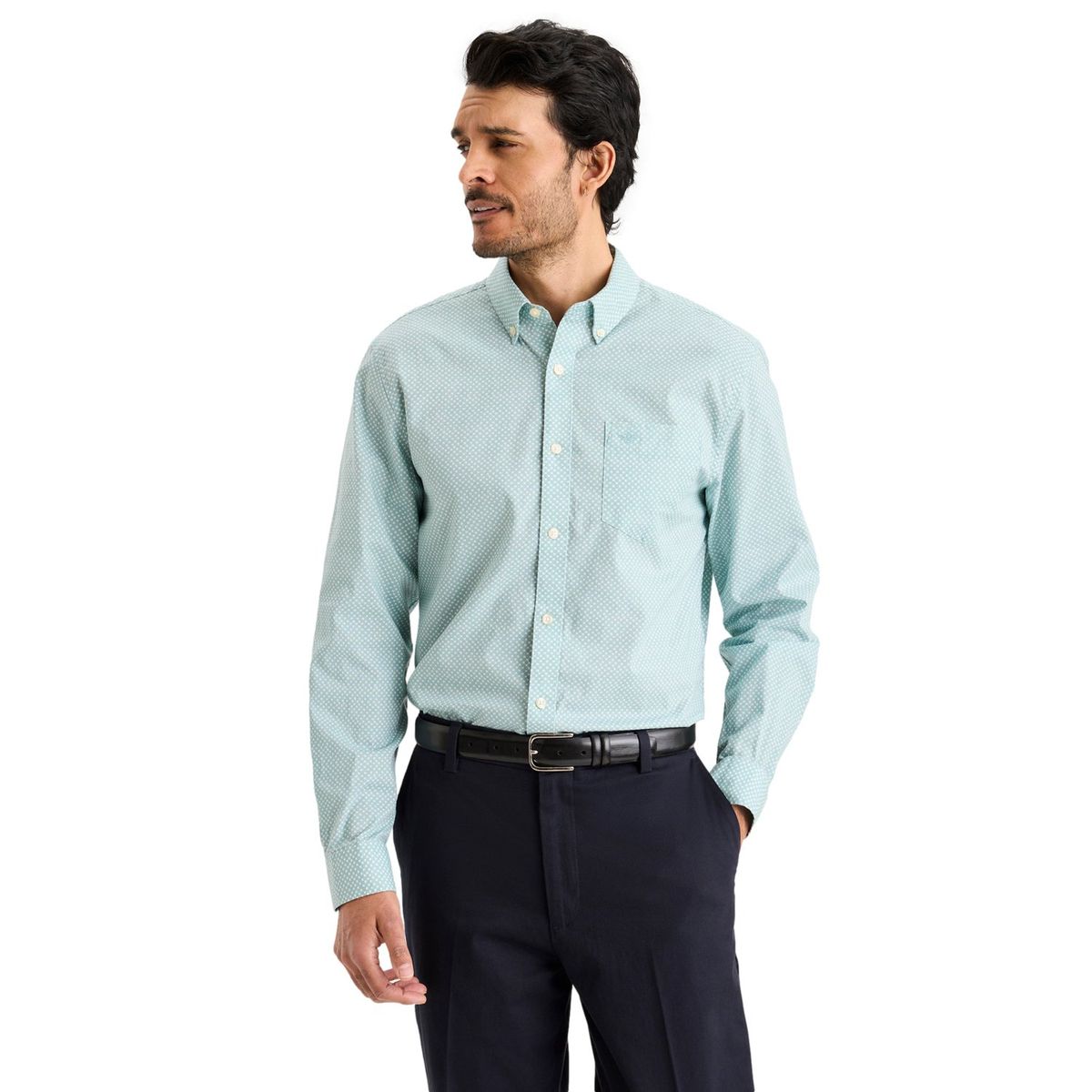 DOCKERS - Camisa Hombre Manga larga Recto de Algodón DOCKERS