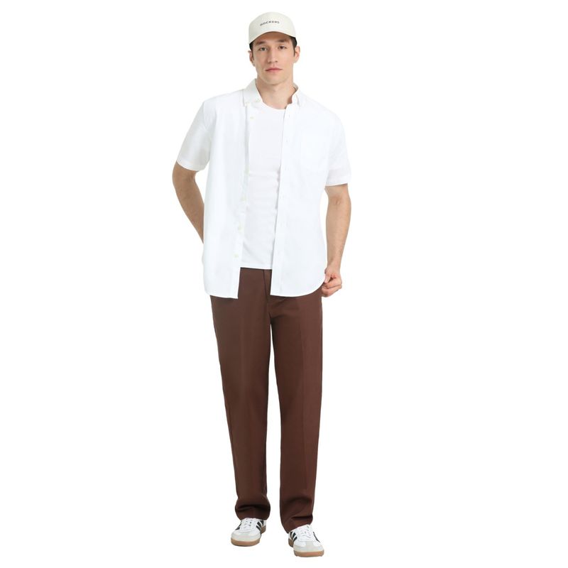 DOCKERS - Camisa Hombre Manga corta Recto de Algodón DOCKERS