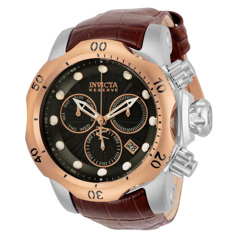 INVICTA - Reloj Invicta Hombre Reserve . Reloj Cuero Marrón