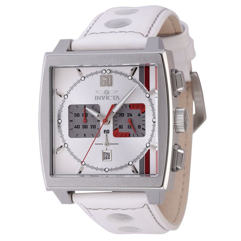 INVICTA - Reloj Invicta Hombre S1 Rally . Reloj Cuero Blanco