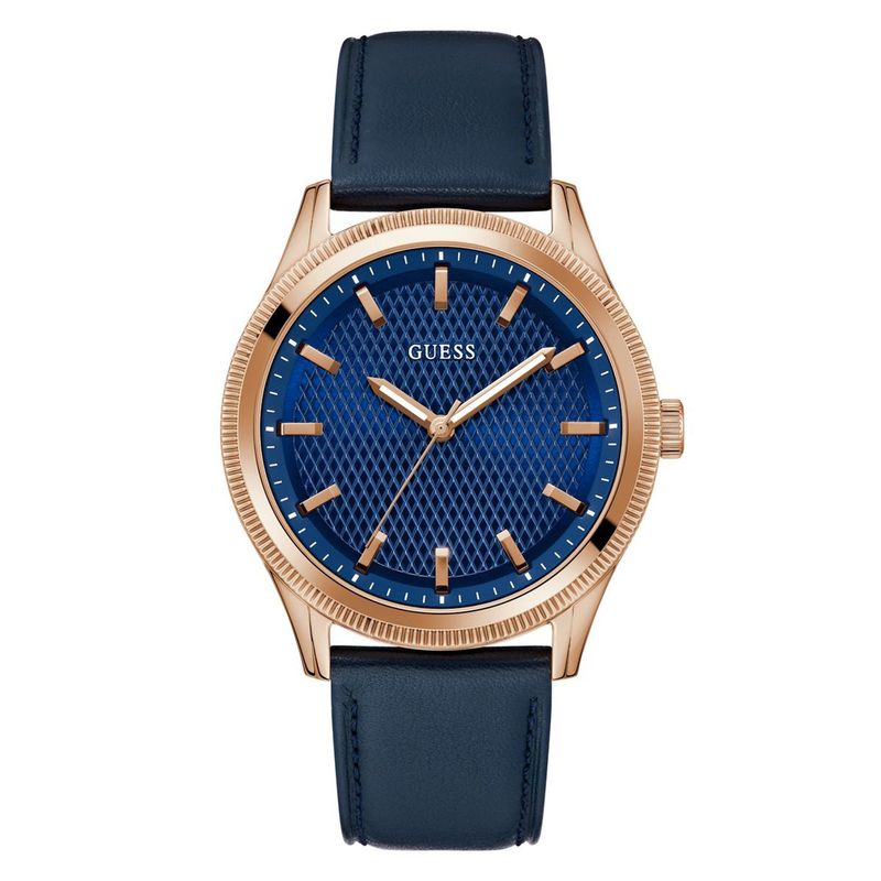 GUESS - Relojes Guess Hombre DEX. Relojes Cuero Azul GW0846G2