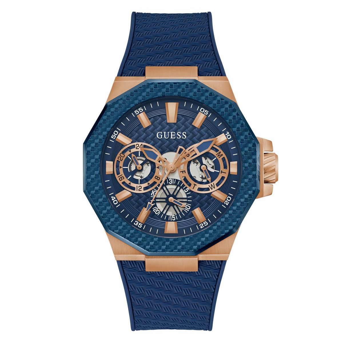 GUESS - Relojes Guess Hombre INDY. Relojes Silicona Azul GW0853G3