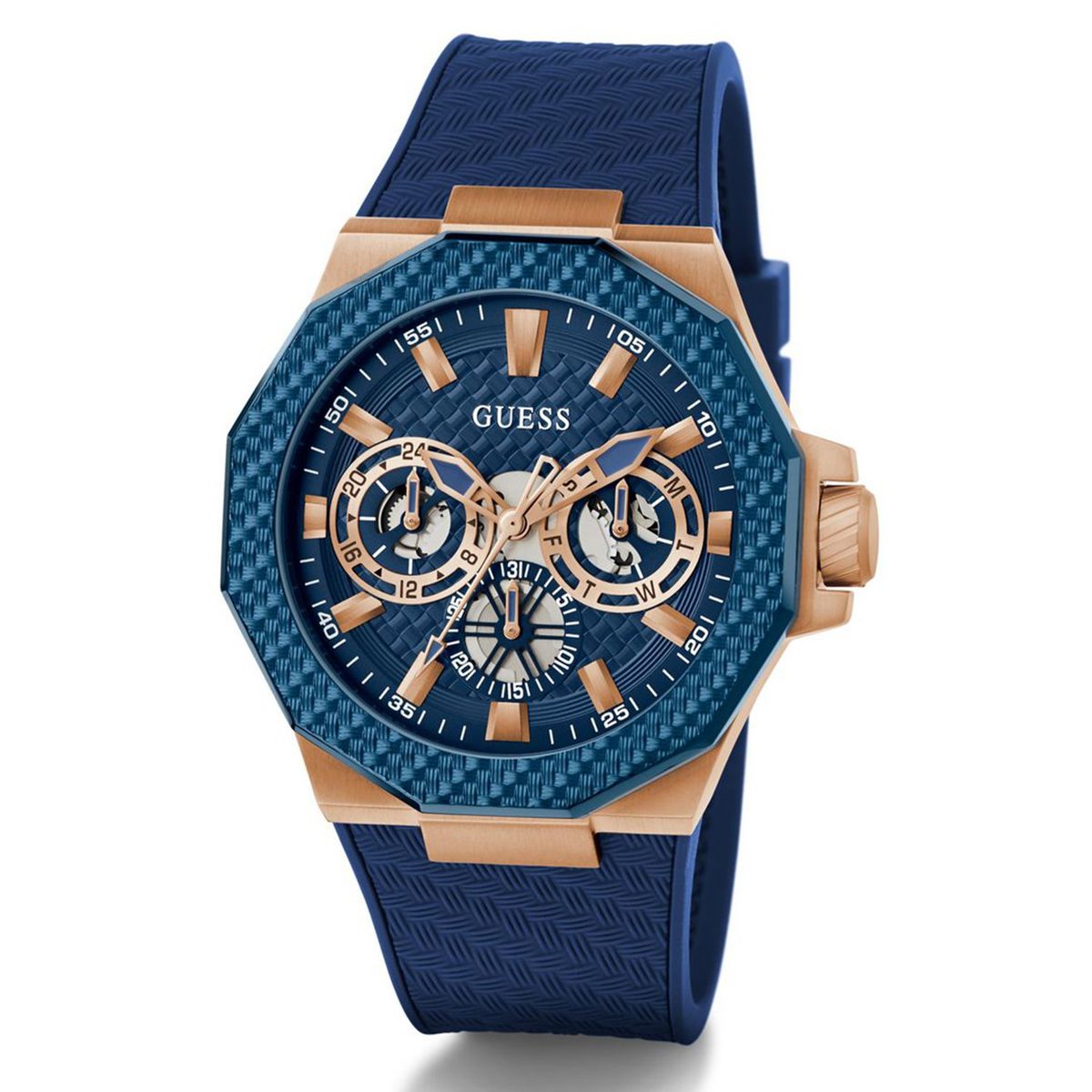 GUESS - Relojes Guess Hombre INDY. Relojes Silicona Azul GW0853G3