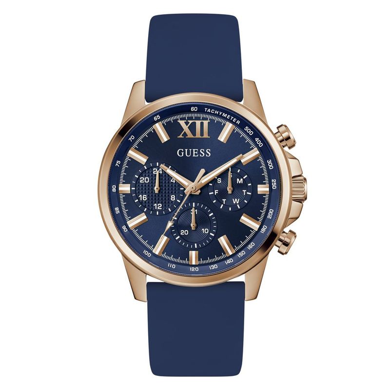 GUESS - Relojes Guess Hombre WALKER. Relojes Silicona Azul GW0913G1