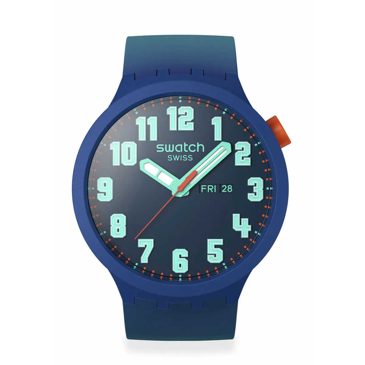 SWATCH - Relojes Swatch Unisex ESSENTIALLY BOLD. Relojes Silicona Azul SB01N700