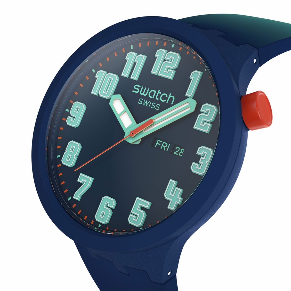 SWATCH - Relojes Swatch Unisex ESSENTIALLY BOLD. Relojes Silicona Azul SB01N700