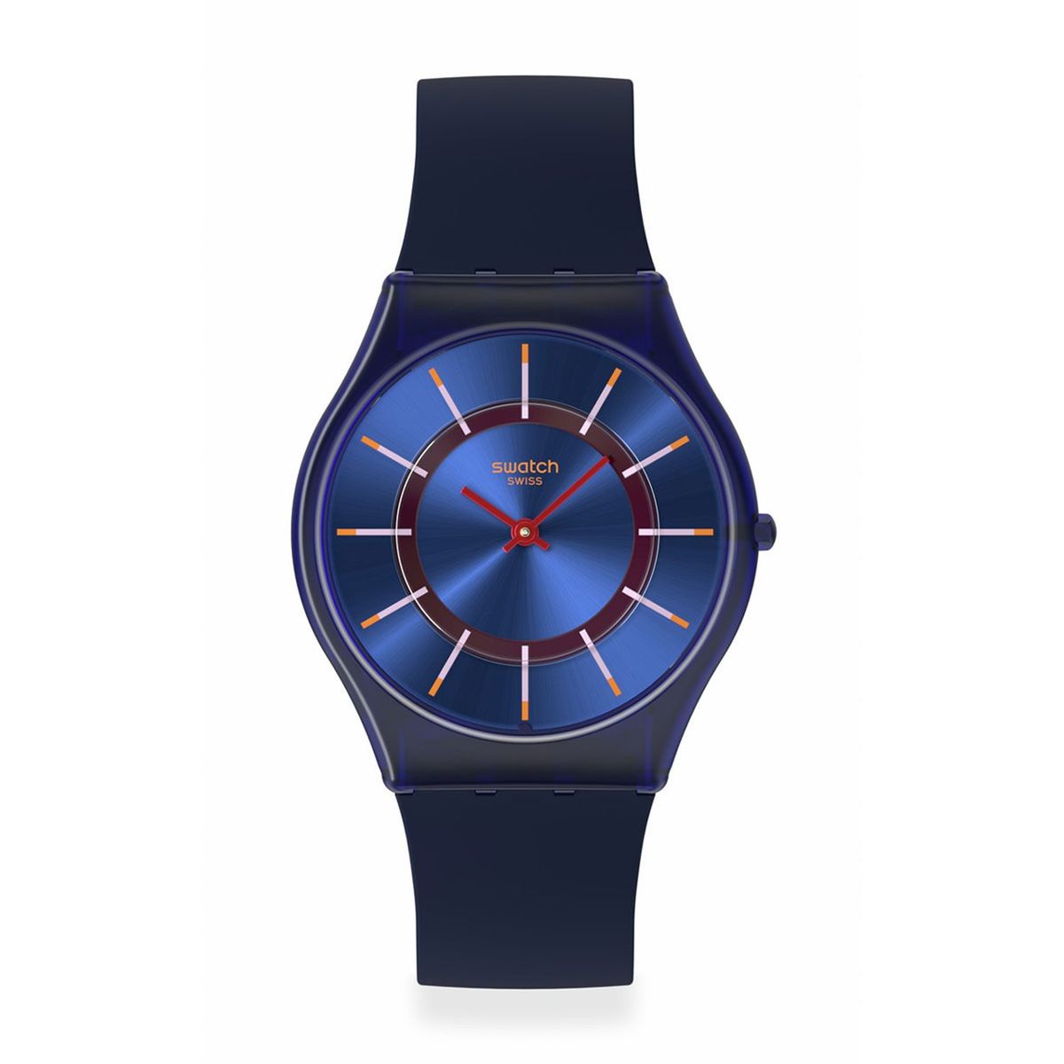 SWATCH - Relojes Swatch Unisex VERY JAZZY BERRY. Relojes Silicona Azul SS08N117