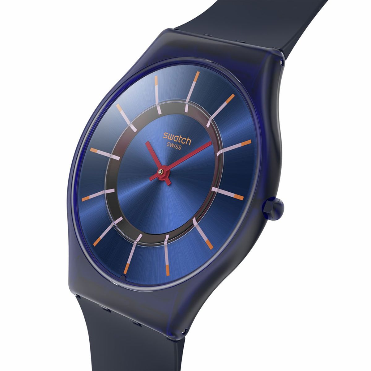 SWATCH - Relojes Swatch Unisex VERY JAZZY BERRY. Relojes Silicona Azul SS08N117