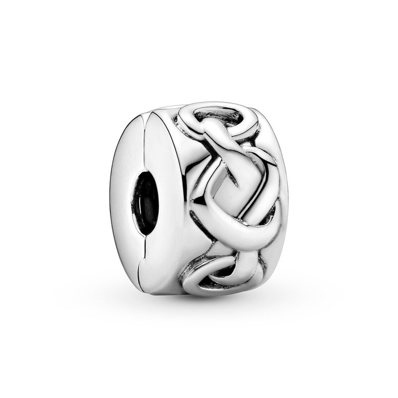 PANDORA - Clip Pandora Corazones Anudados Plata Esterlina