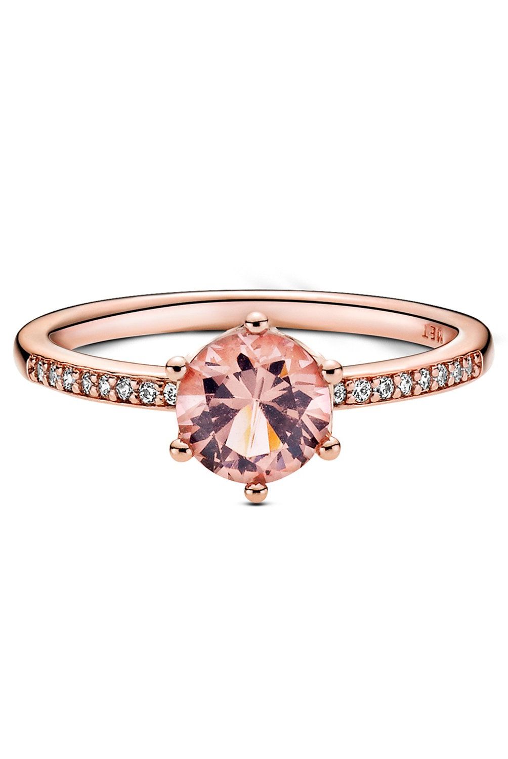 PANDORA - Anillo Pandora Corona Brillante Recubrimiento en Oro Rosa 