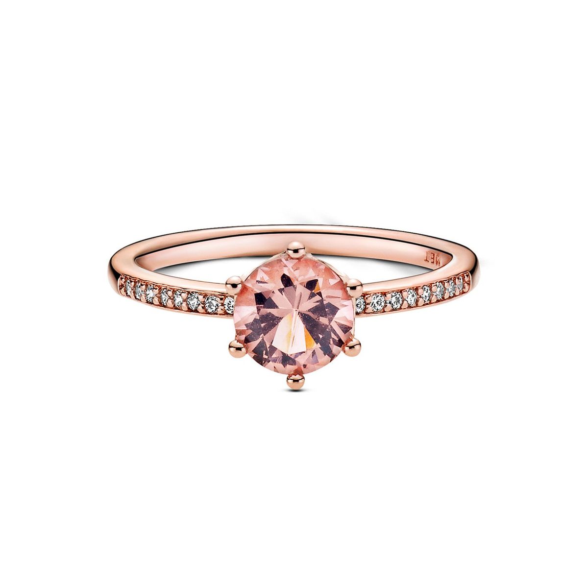 PANDORA - Anillo Pandora Corona Brillante Recubrimiento en Oro Rosa 