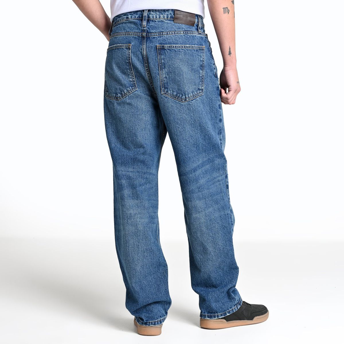 DENIMLAB - Jean 5 Bolsillos Hombre Baggy de Algodón Denimlab