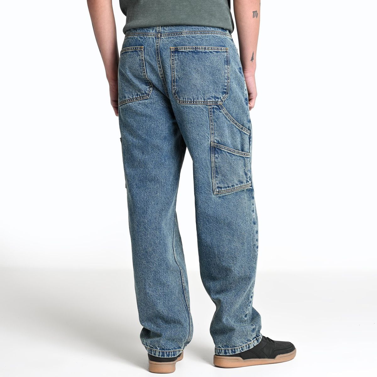 DENIMLAB - Jean 5 Bolsillos Hombre Baggy de Algodón Denimlab